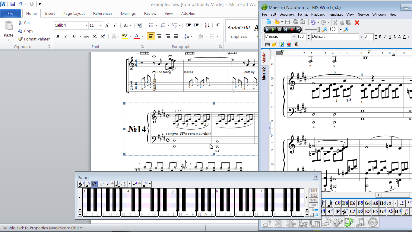 Free music score editing software